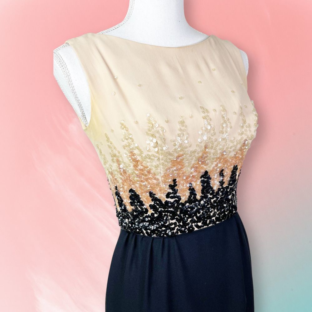 Vintage 1960s Miss Milgrim Cocktail Dress - Mad Men - Incredible! - Picture 7 of 9